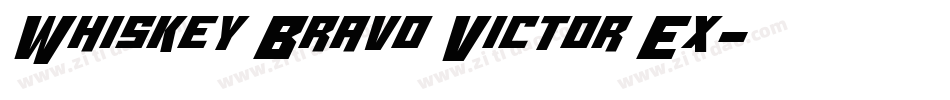 Whiskey Bravo Victor Ex字体转换